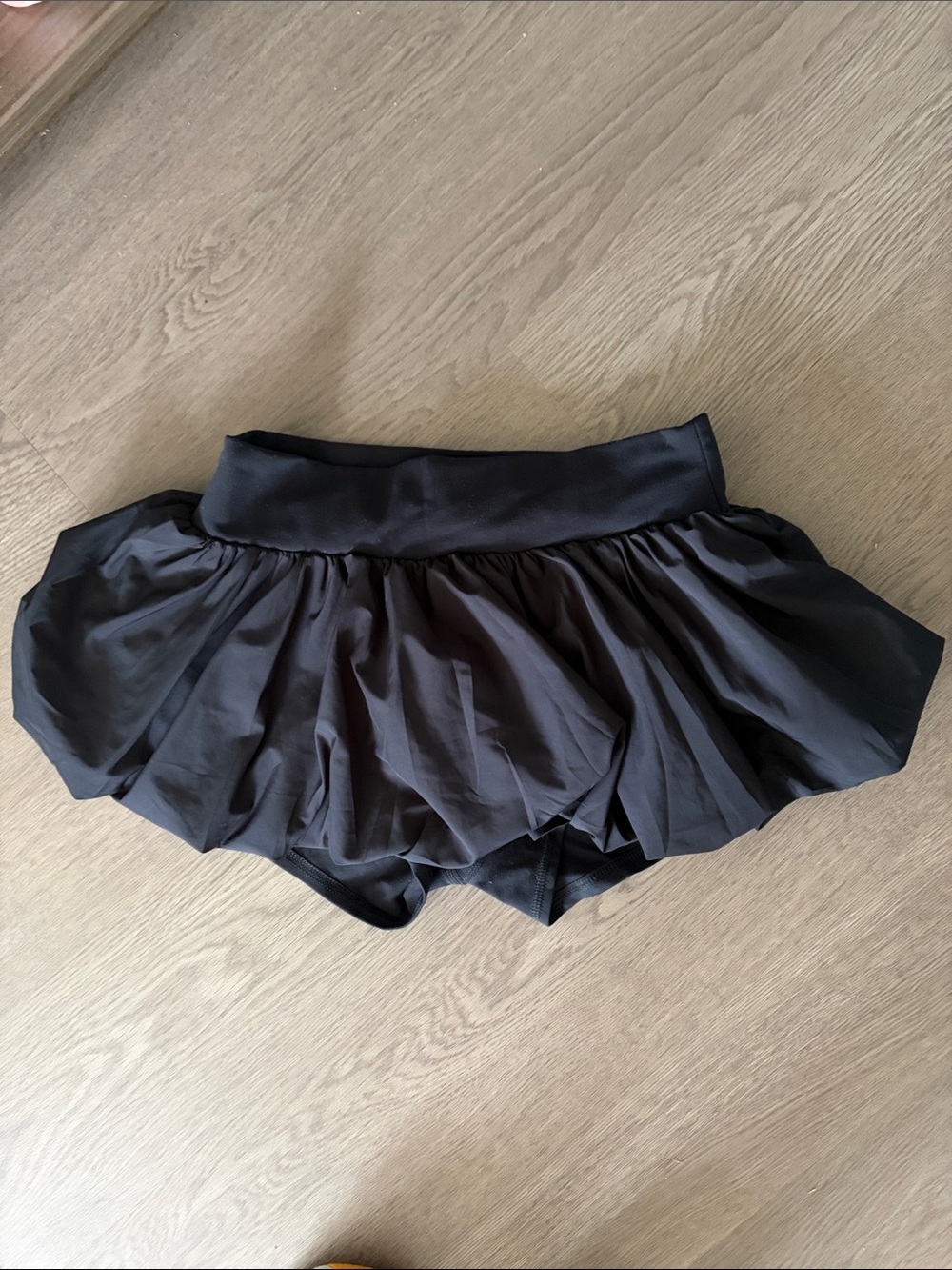 FP Movement by Free People Black Ruffled Athletic Skort